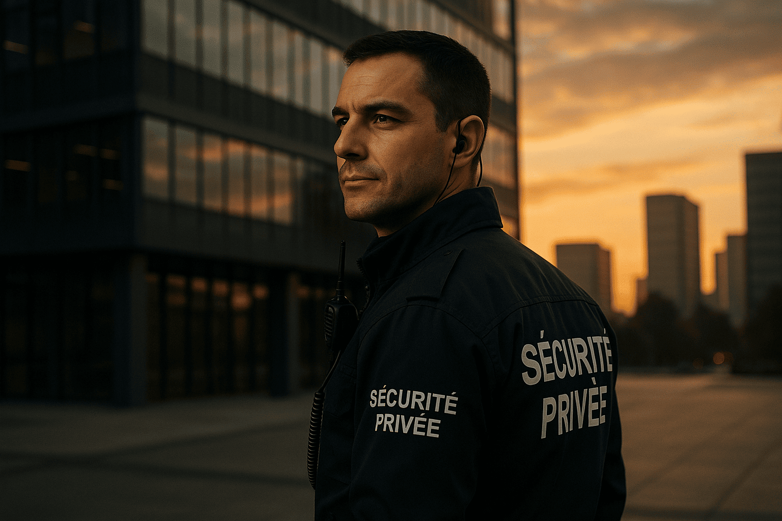 Agent de sécurité en surveillance